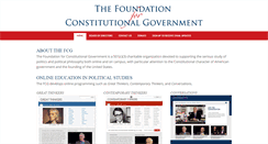 Desktop Screenshot of constitutionalgovt.org