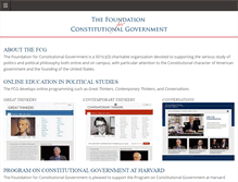 Tablet Screenshot of constitutionalgovt.org